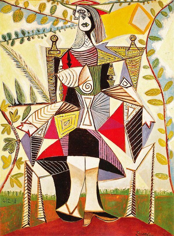 Seated Woman in a Garden, 1938 by Picasso