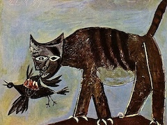 Cat Catching a Bird, 1939 by Picasso