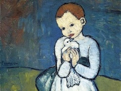 Child with a Dove, 1901 by Pablo Picasso