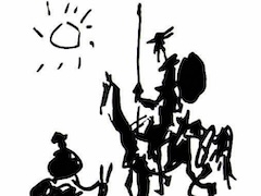 Don Quixote, 1955 by Pablo Picasso