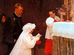 First Communion, 1896 by Pablo Picasso