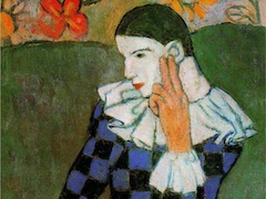 Harlequin, 1901 by Picasso