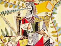 Seated Woman in a Garden, 1938 by Picasso