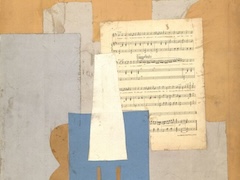 Violin and Sheet Music, 1912 by Pablo Picasso